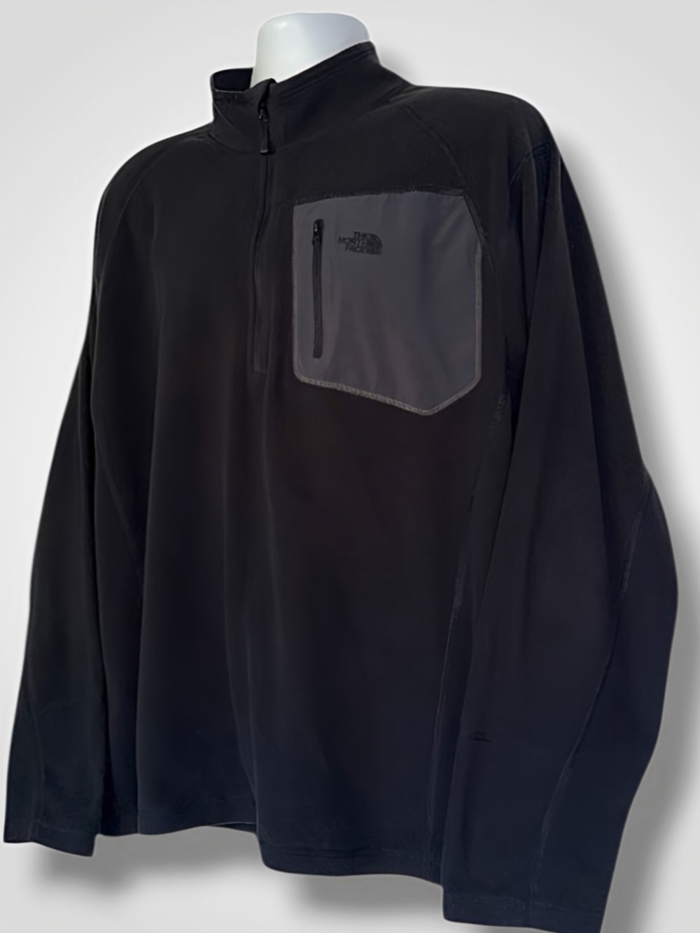 The North Face Men’s Polartec Classic Full Zip Black Fleece Jacket Men’s XL